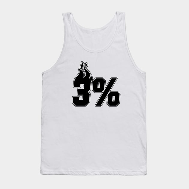 3% White Hot Tank Top by Heat vs Haters